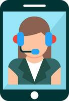 Customer Service Agent Vector Icon