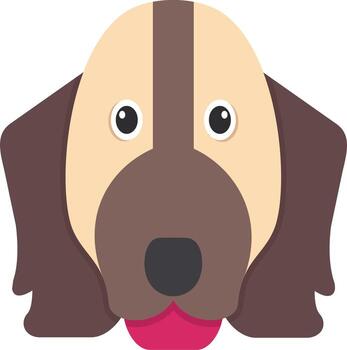 saltador spaniel vector icono