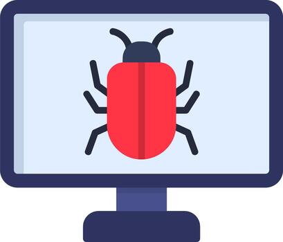 icono de vector de error