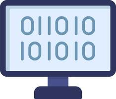 Binary Code Vector Icon