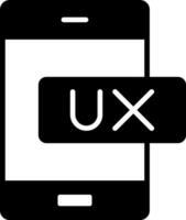icono de vector de experiencia de usuario