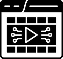 icono de vector de reproductor de video