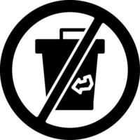 No Disposable Vector Icon