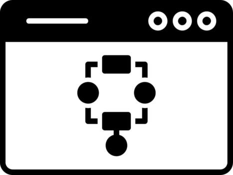 icono de vector de algoritmo