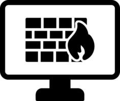 icono de vector de firewall