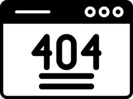 404 Error Vector Icon