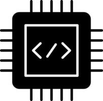 icono de vector de cpu