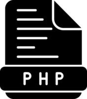 icono de vector de php