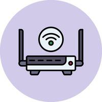 icono de vector de enrutador wifi