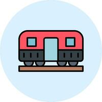 icono de vector de tren