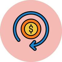 Money Refund Vector Icon