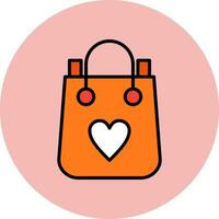 icono de vector de bolsa de compras