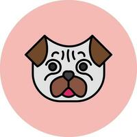 Pug Vector Icon