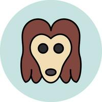 Afghan Hound Vector Icon