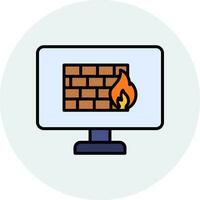 Firewall Vector Icon