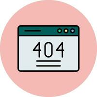 404 Error Vector Icon