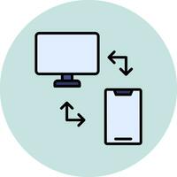 File Transfer Vector Icon