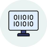 Binary Code Vector Icon