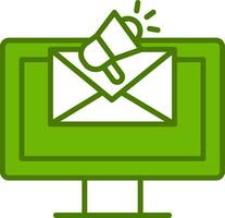 icono de vector de marketing por correo electrónico