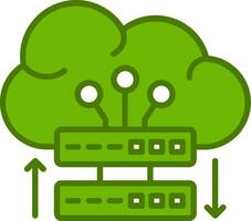 Cloud Server Vector Icon