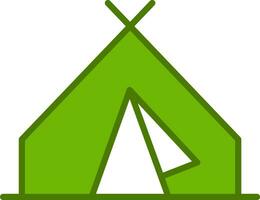 Tent Vector Icon