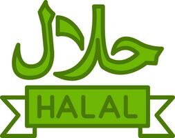 icono de vector halal