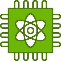 Quantum Computing Vector Icon