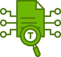 Text Mining Vector Icon