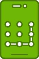 Pattern Lock Vector Icon