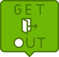 Get Out Vector Icon