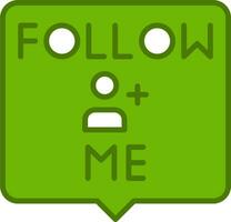 Follow Me Vector Icon