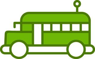 icono de vector de autobús escolar