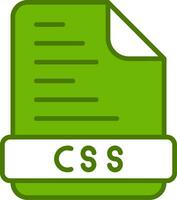 icono de vector de archivo css