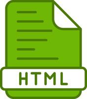 icono de vector html