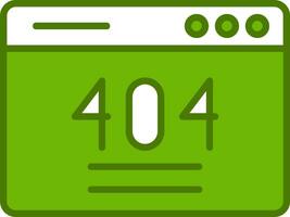 404 Error Vector Icon