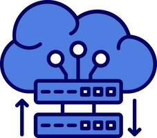 Cloud Server Vector Icon