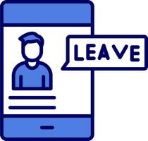 Leave Vector Icon