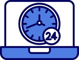 24 Hours Vector Icon