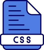 icono de vector de archivo css