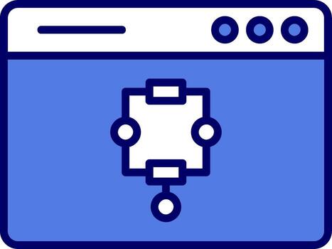 icono de vector de algoritmo