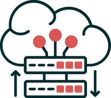 Cloud Server Vector Icon