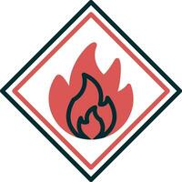 Flammable Vector Icon