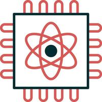 Quantum Computing Vector Icon