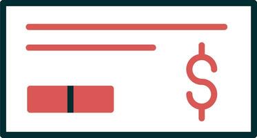 Cheque Vector Icon