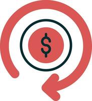 Money Refund Vector Icon