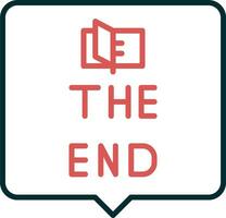 The End Vector Icon