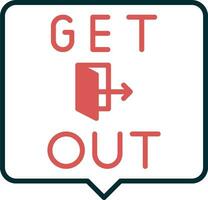 Get Out Vector Icon