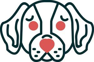 Basset Hound Vector Icon