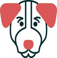 Jack Russell terrier vector icono