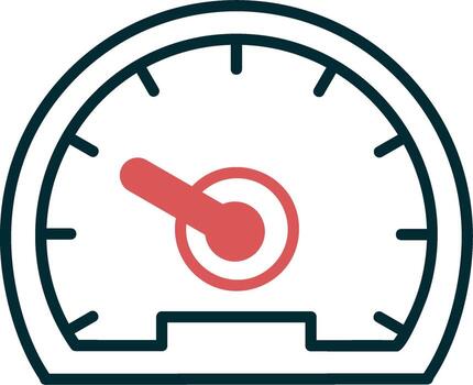 icono de vector de velocímetro